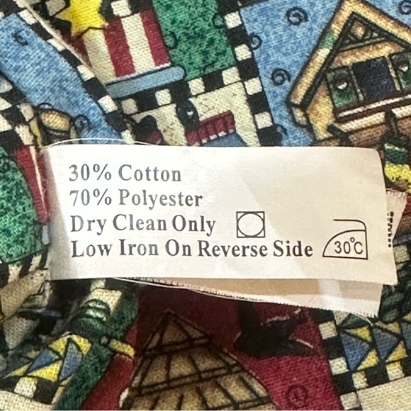 Vintage Snowman & Christmas Tree Sherpa Fleece Jacket Large/Extra Large - Picture 5 of 17